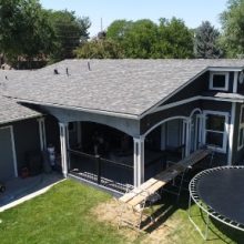 big home with trampoline