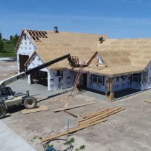 Framers framing home