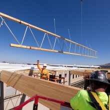 men working on a construction site